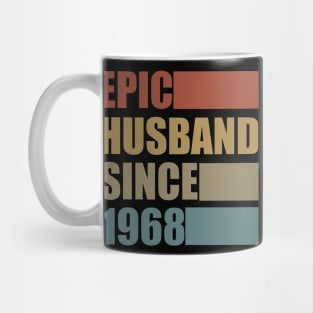 Vintage Epic Husband Since 1968 Mug